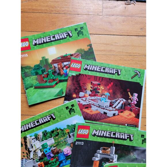 Lego Minecraft 7 Instruction Manuals Only READ - Picture 4 of 5